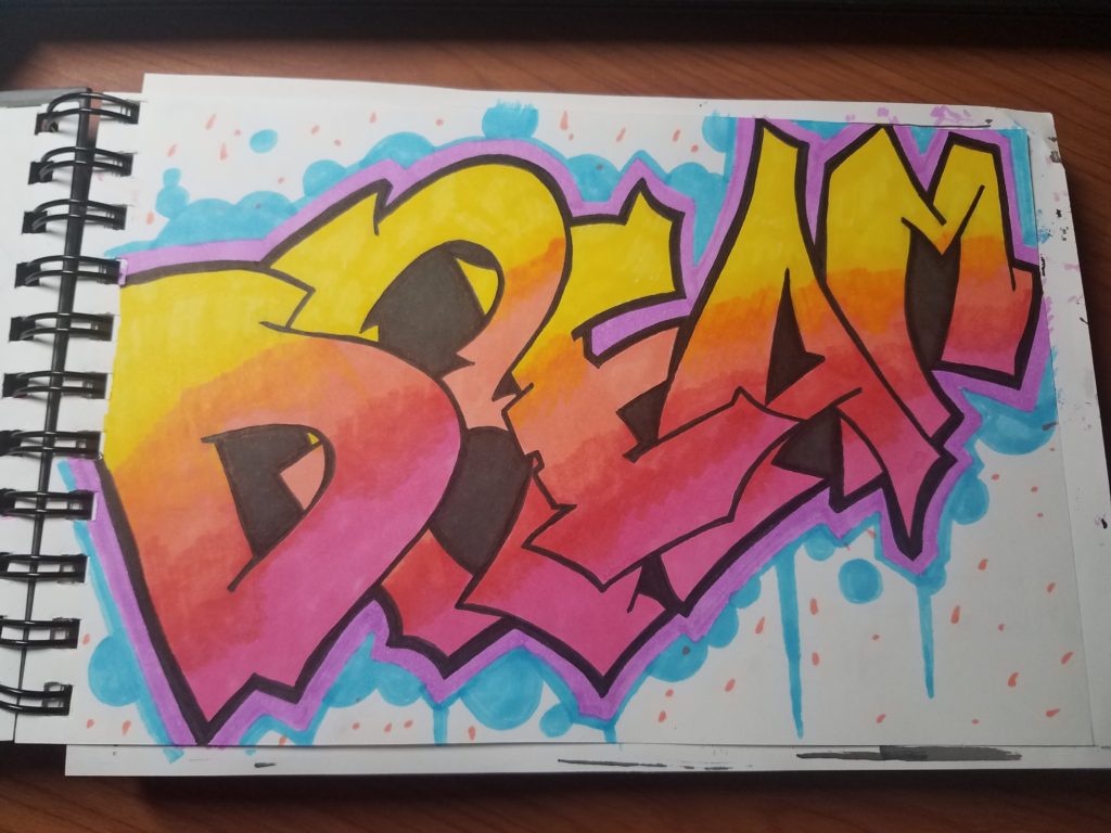 How To Draw Graffiti Names Step By Step On Paper