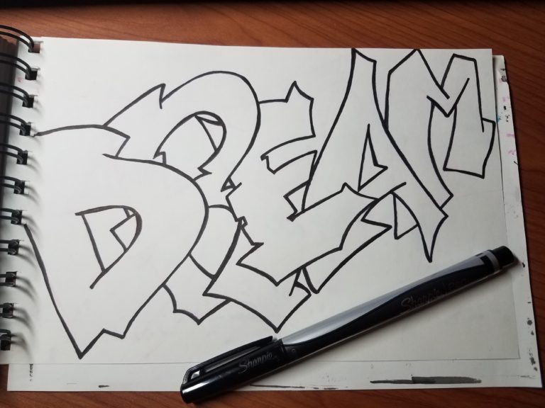 How to Draw Graffiti Letters for Beginners - Art by Ro