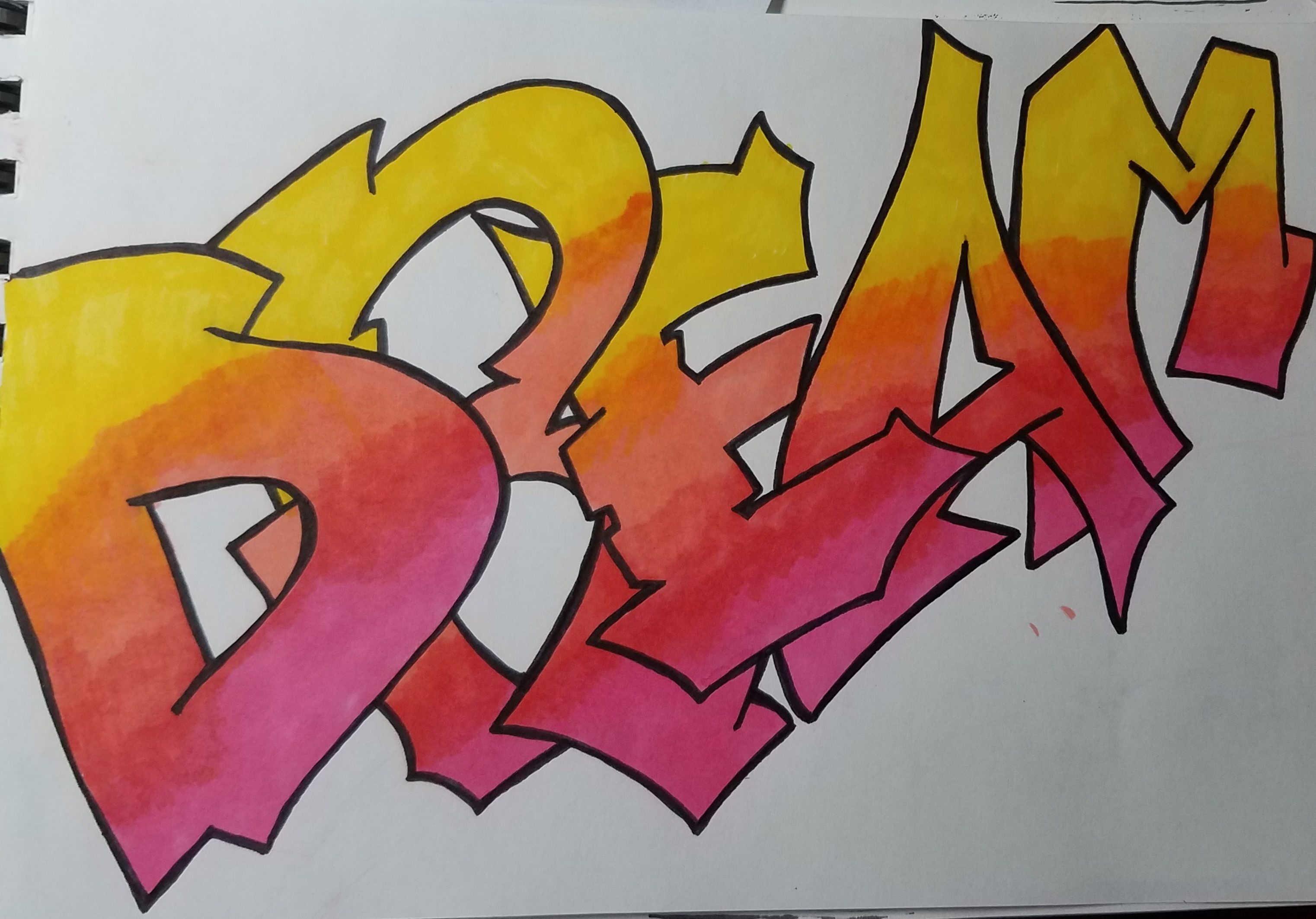 How to Draw Graffiti Letters for Beginners Art by Ro