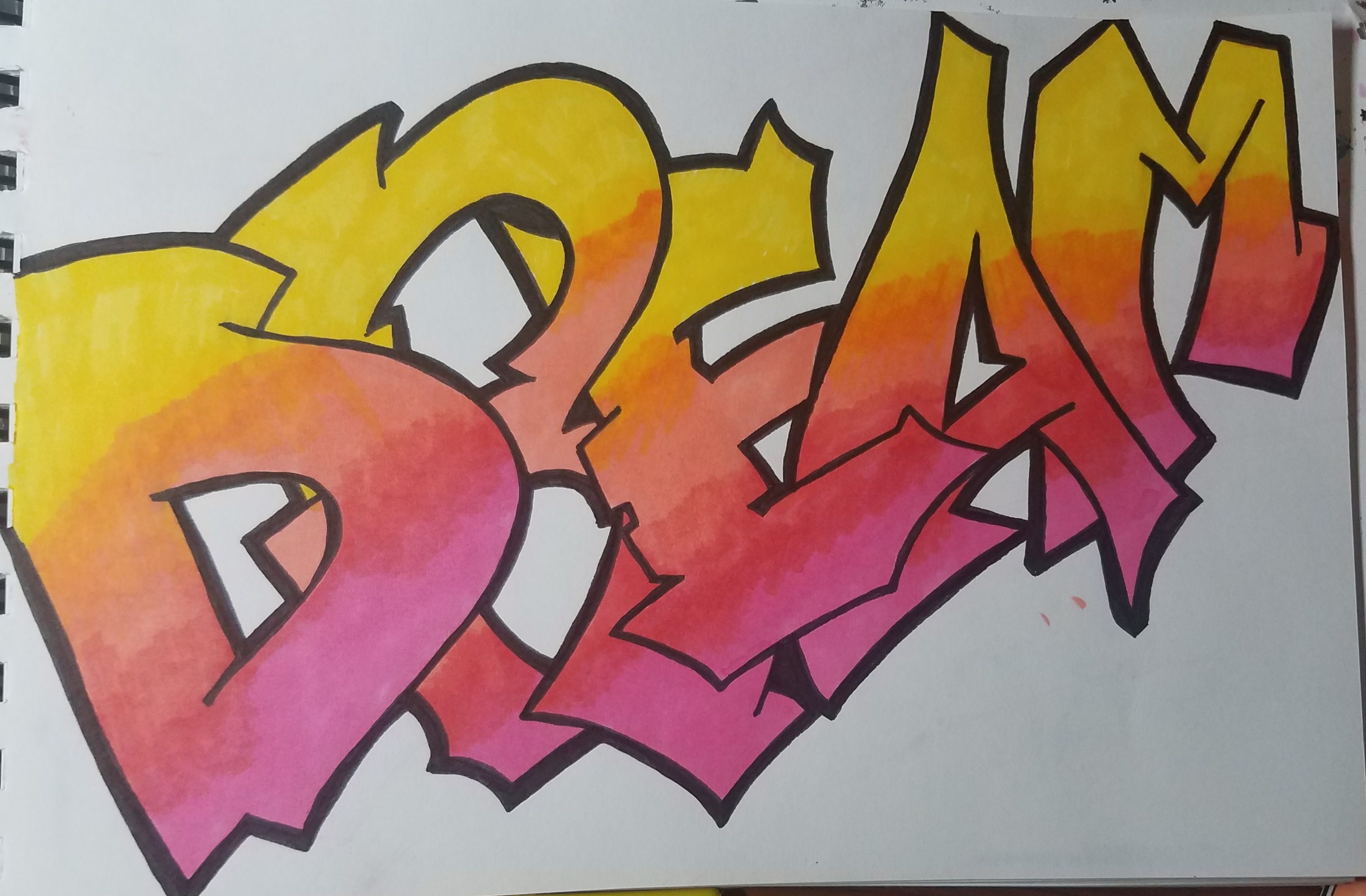 How-to-Draw-Graffiti-Style-Lettering-Color-with-Outline