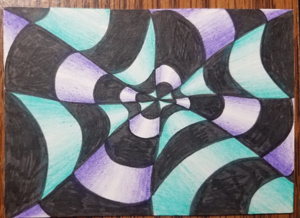 How-to-Draw-Op-Art-Bullseye-Color-Finished-Cool-Colors