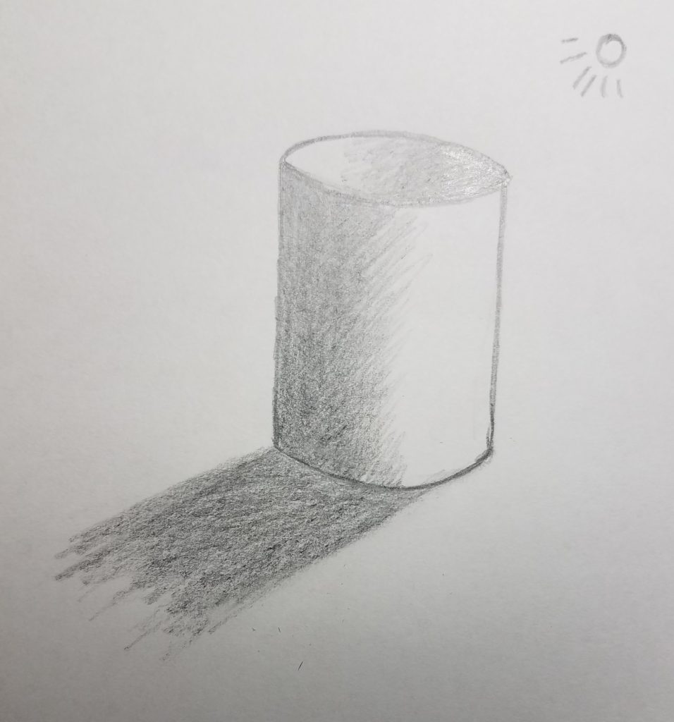 Cylinder Pencil Shading Techniques