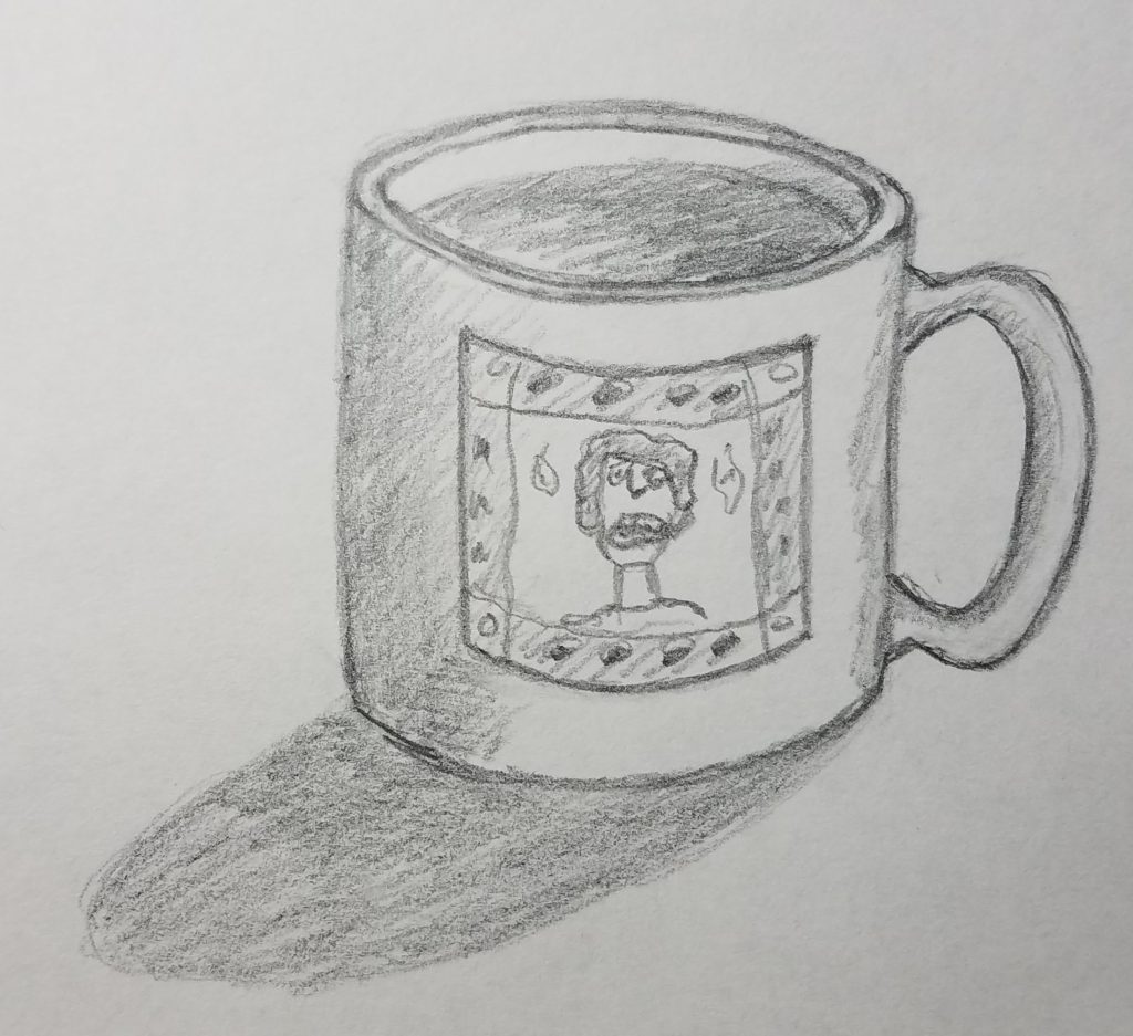 how to draw a mug