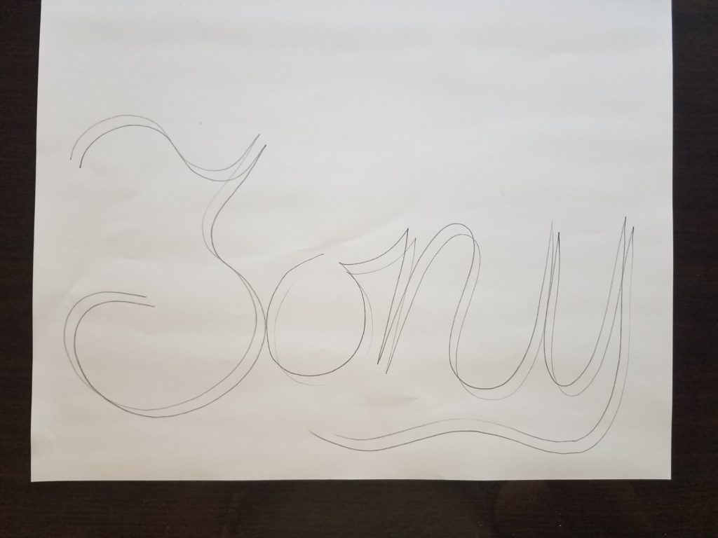 Letter. Draw the first letter of your name in an artistic way. - MIDDLE  SCHOOL ART