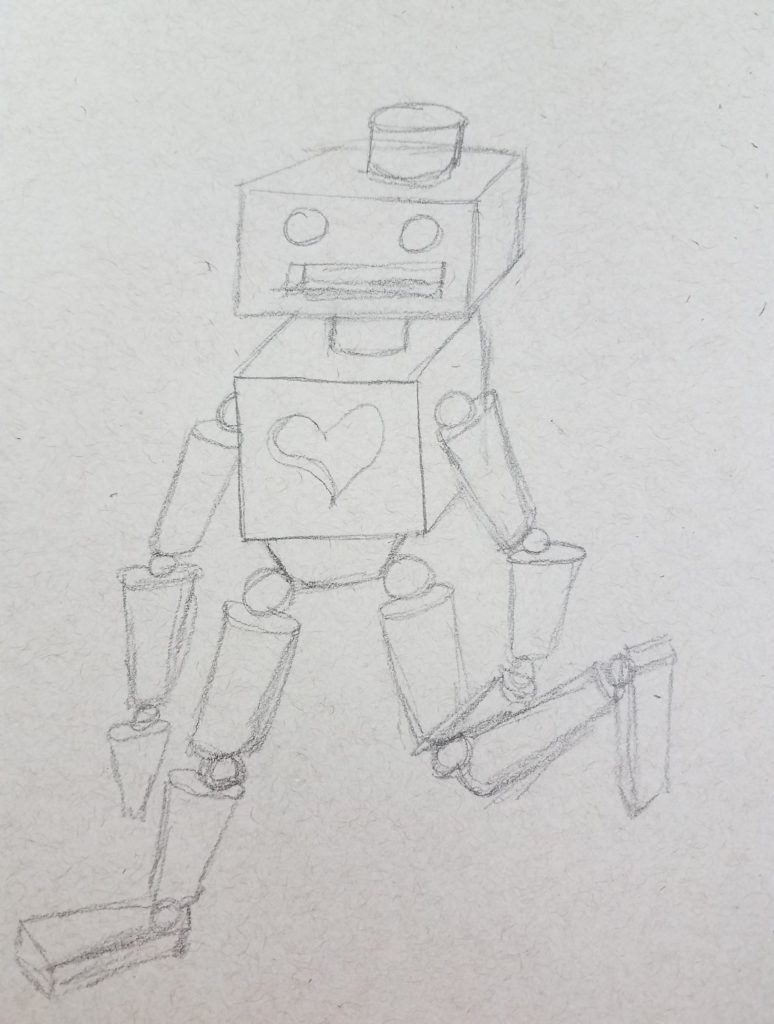 robot body drawing