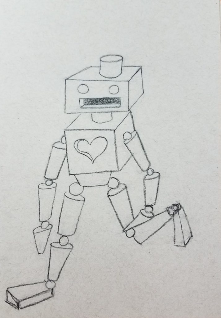 How to Draw Robots Using Shapes and Forms - Art by Ro