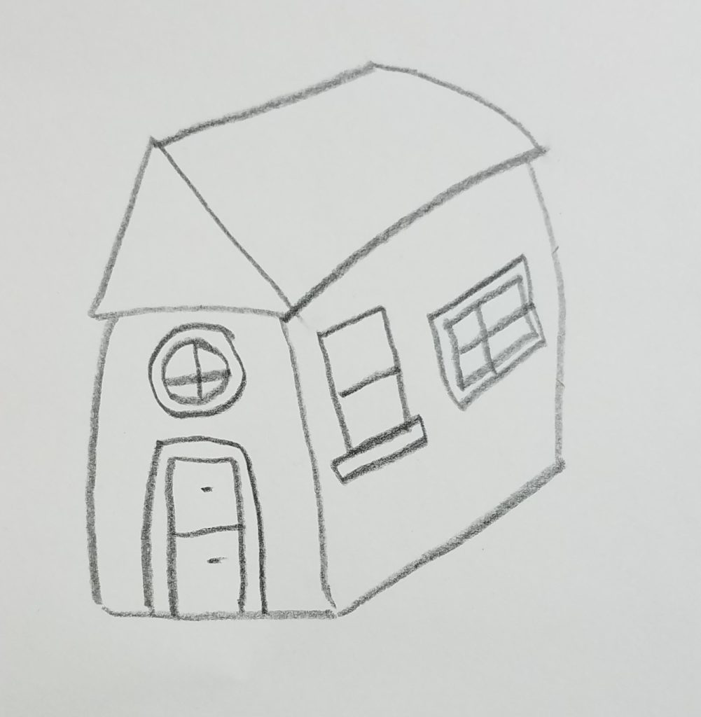 HOW TO DRAW A HOUSE EASY - YouTube