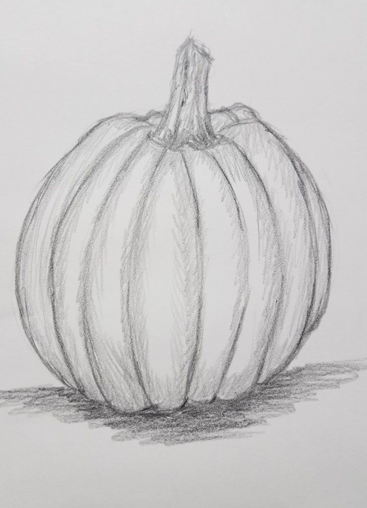 How to Draw a Pumpkin Easy Step by Step - Art by Ro