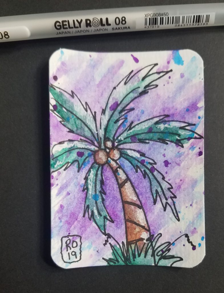 Koi-Watercolor-Splash-Final-Palm-Tree-Painting