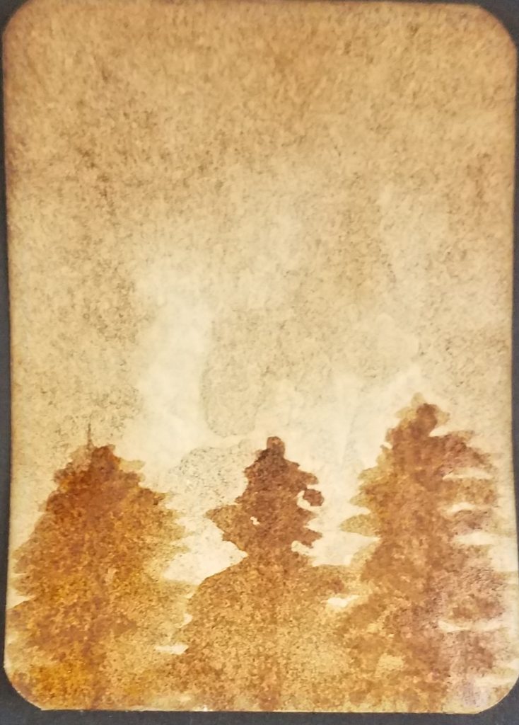 Easy Coffee Painting For The Absolute Beginner Art By Ro   Coffee Painting Trees 734x1024 