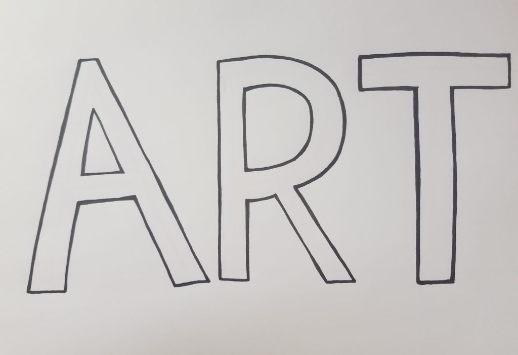 How To Draw Block Letters For Beginners Art By Ro