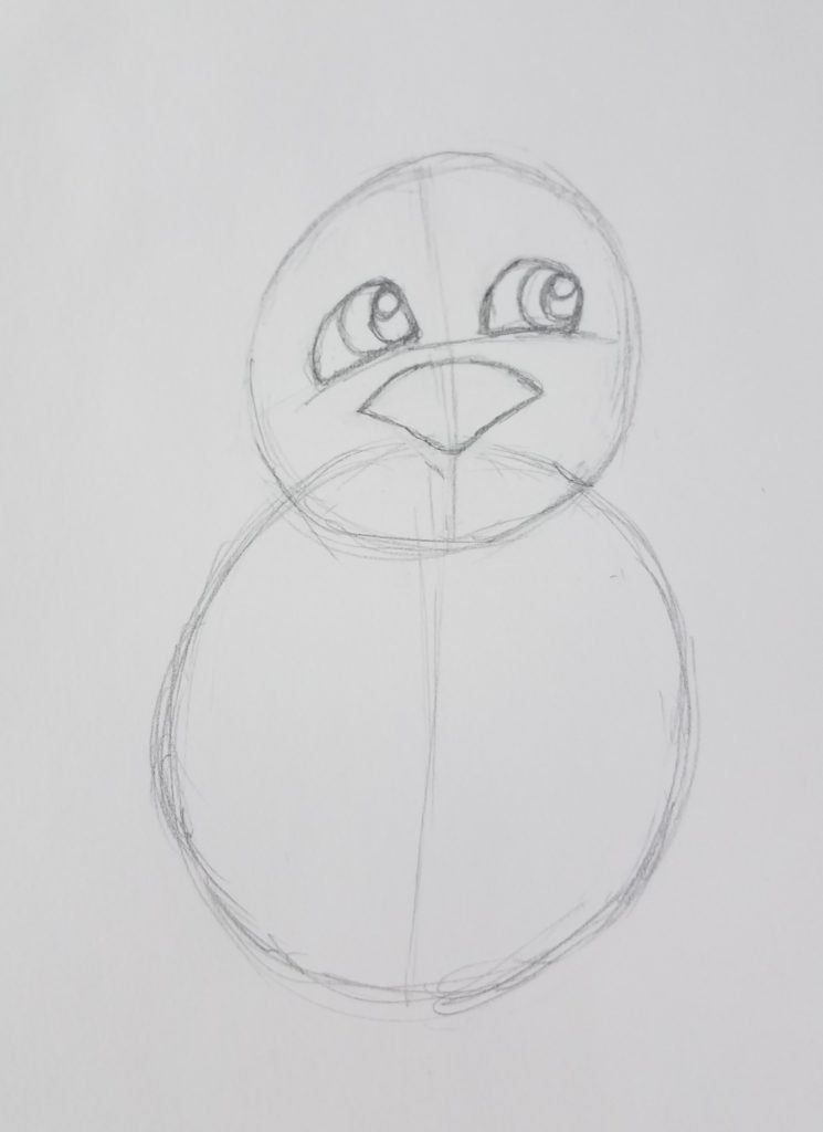 How-To-Draw-A-Cartoon-Penguin-Face