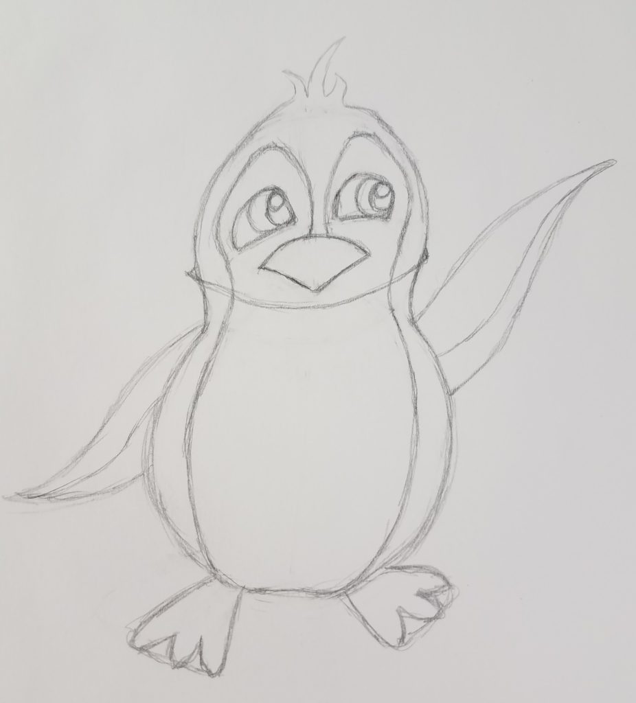 How to Draw a Penguin - HelloArtsy