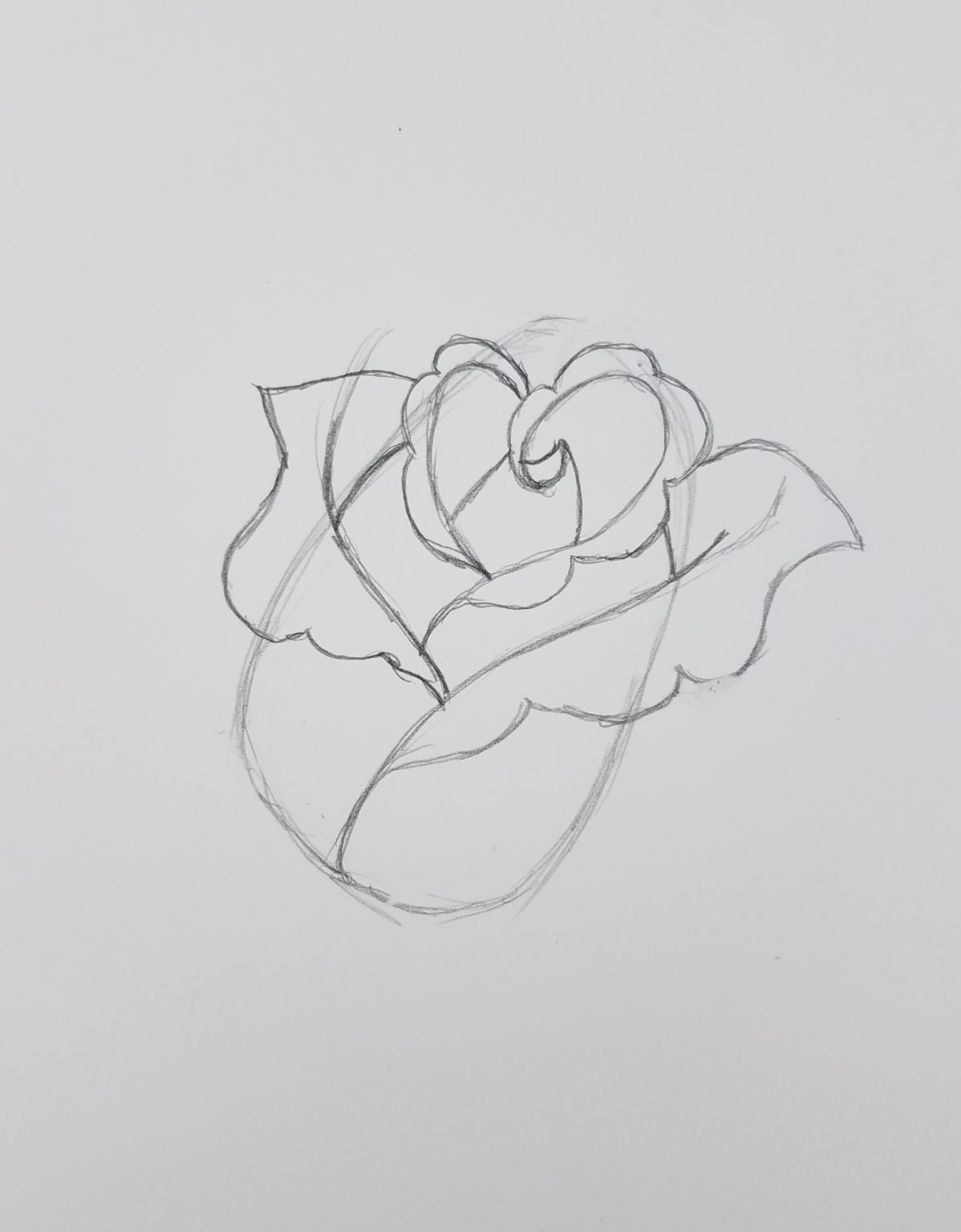 How to Draw a Rose for Beginners Step by Step - Art by Ro