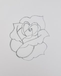 How to Draw a Rose for Beginners Step by Step - Art by Ro