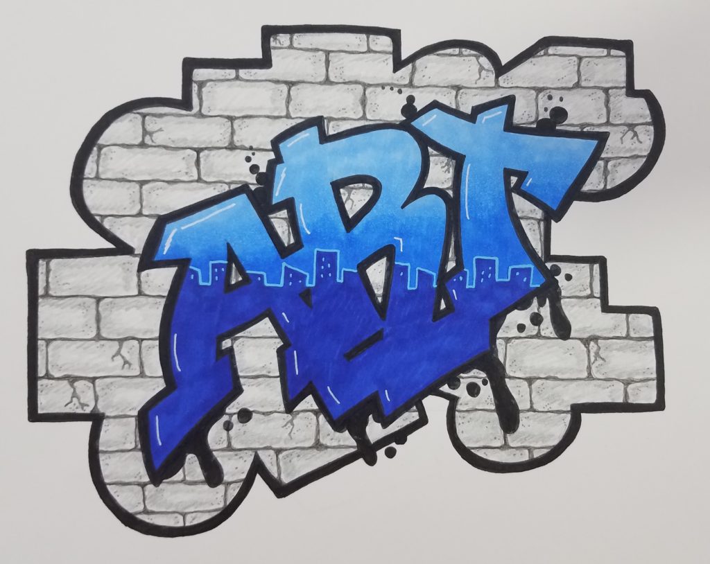 drawings of graffiti words