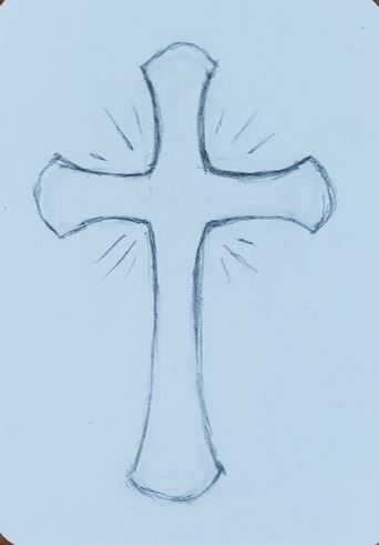 easy cool cross drawings