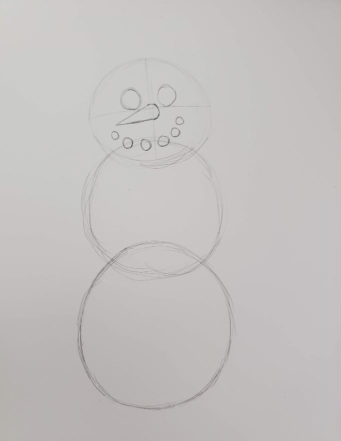 How To Draw A Snowman Mouth