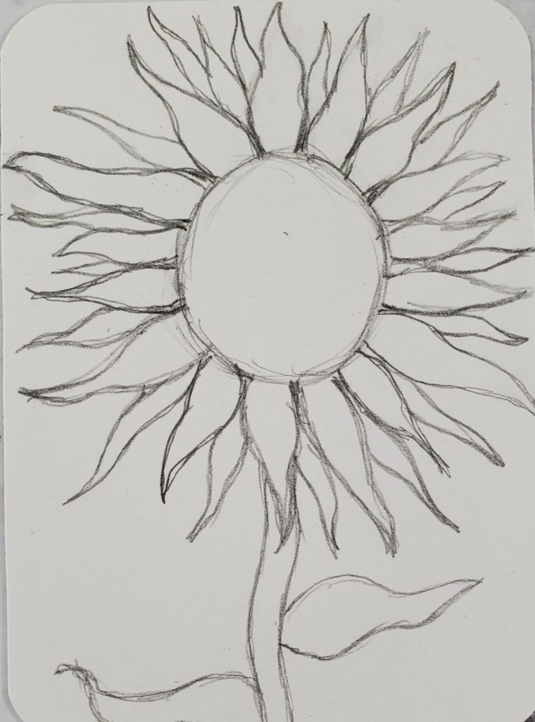 How to Draw a Sunflower - Really Easy Drawing Tutorial