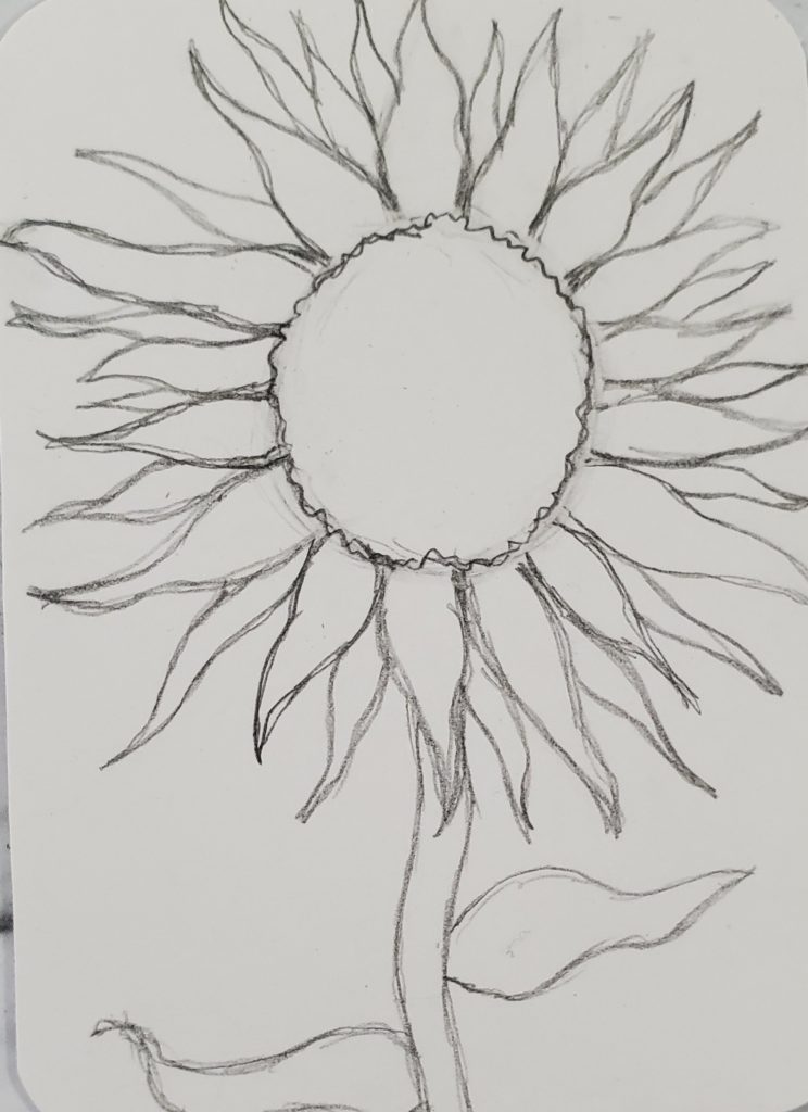 Featured image of post Easy Sunflower Drawing Pattern - How to draw a beautiful sunflower.