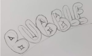 How to Draw Bubble Letters Step by Step with Pictures - Art by Ro