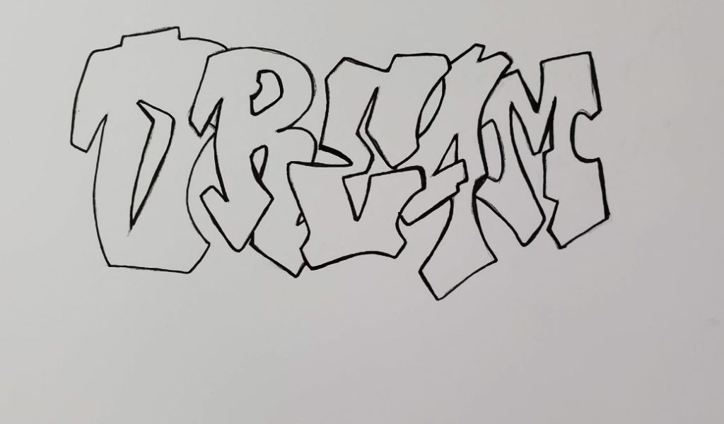 how to draw graffiti letters a z in 3d