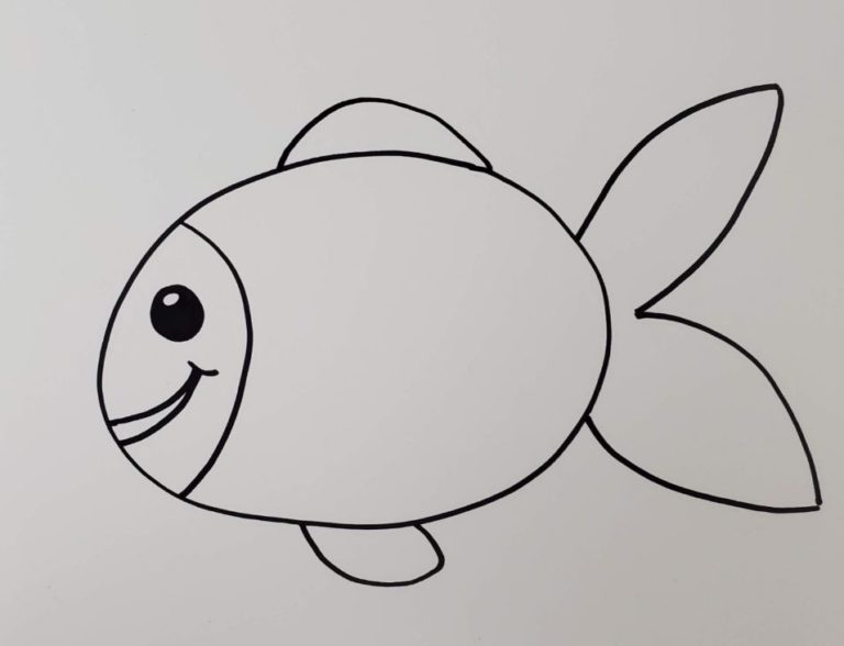 How to Draw a Fish Easy Step by Step Art Tutorial - Art by Ro