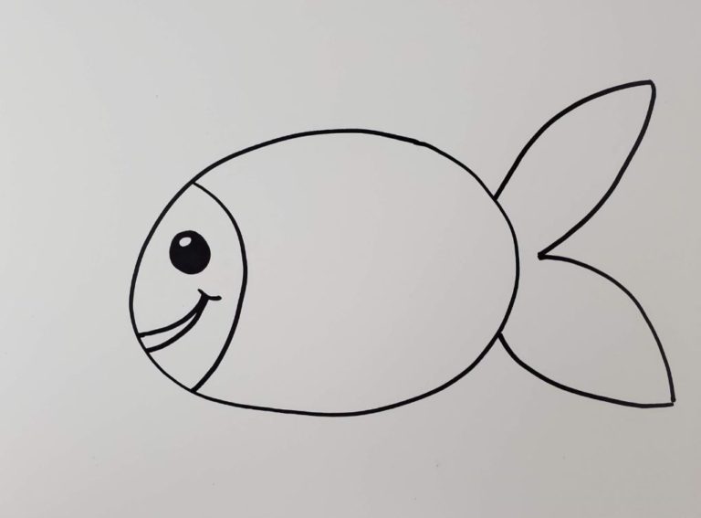 How to Draw a Fish Easy Step by Step Art Tutorial - Art by Ro