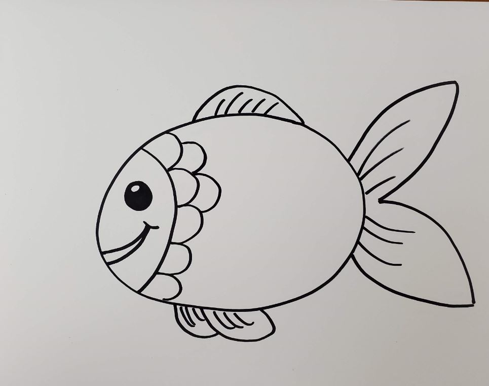 How to Draw a Fish Easy Step by Step Art Tutorial Art by Ro