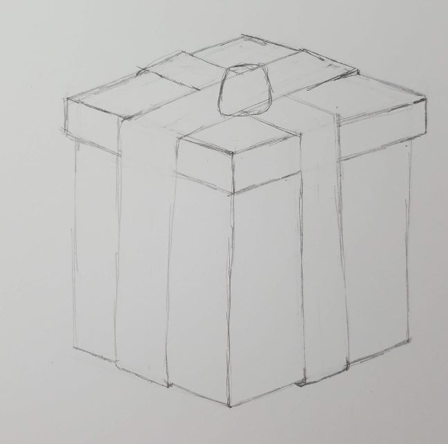 How To Draw A Present Bow1