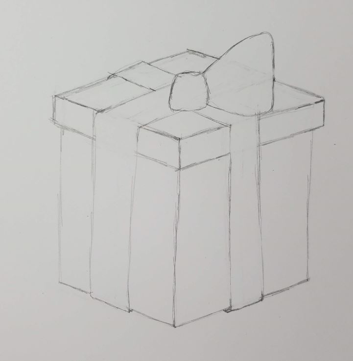 How To Draw A Present Bow2