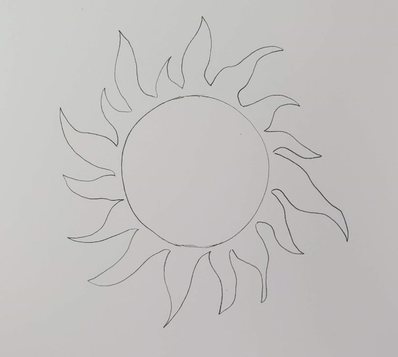 sun drawings art