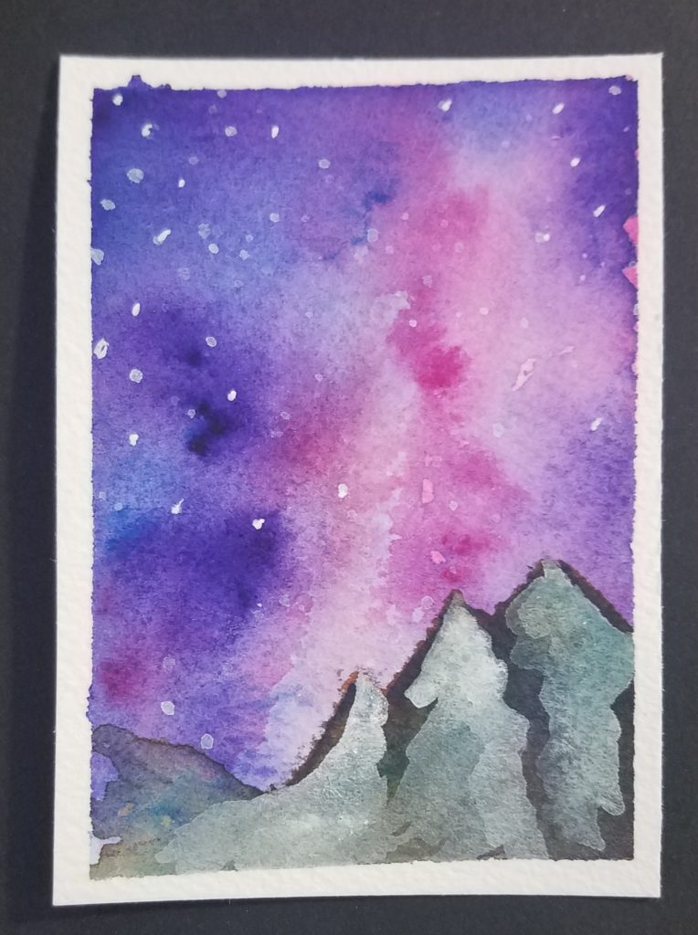 Watercolor Galaxy Tutorial For Beginners Art By Ro - How To Paint A Galaxy With Watercolors Easy