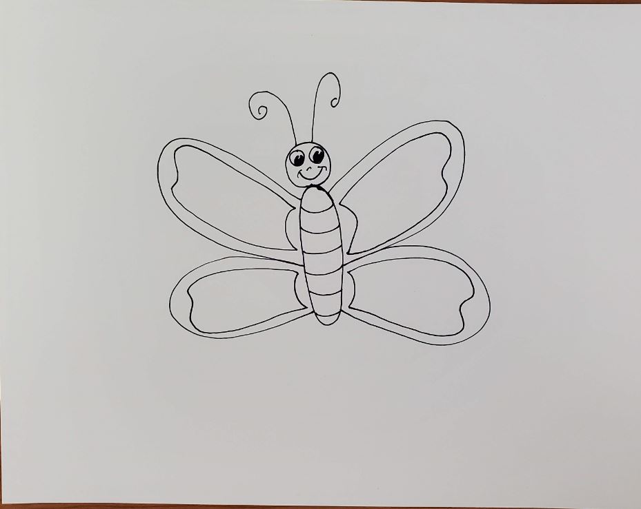 Featured image of post Easy Butterfly Drawing For Kids Step By Step / Instructions for how to draw a butterfly.