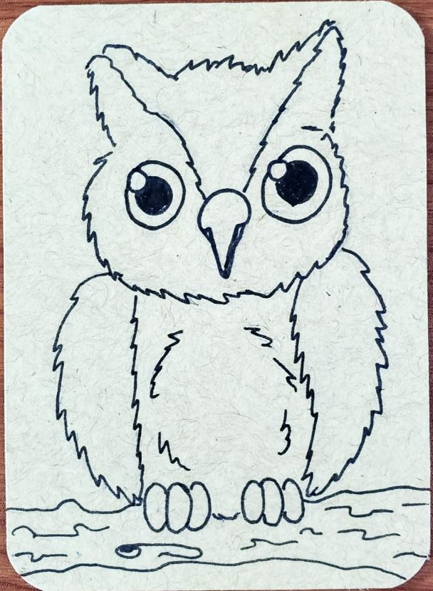 how to draw an owl step by step for kids