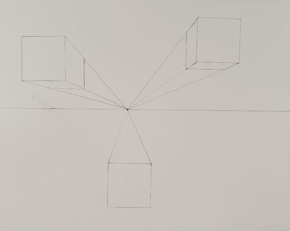 One-Point Perspective Drawing - How To Draw A One-Point