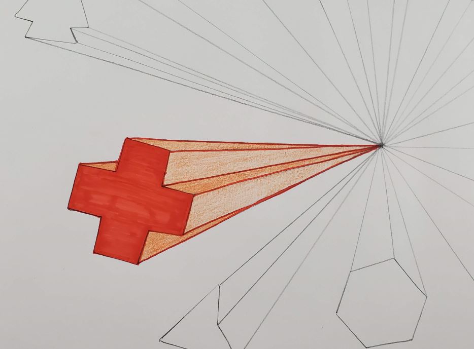 One-Point-Perspective-Shapes-Art-Lesson-Colored-Pencil