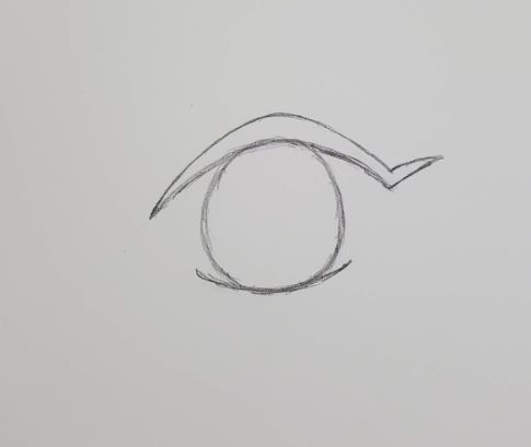 how to draw simple anime eyes