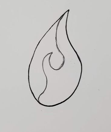 Camp Fire Symbol Drawing Drawing by Frank Ramspott - Pixels