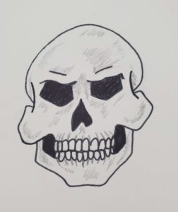How to Draw a Skull (Easy Step by Step Tutorial) - Art by Ro