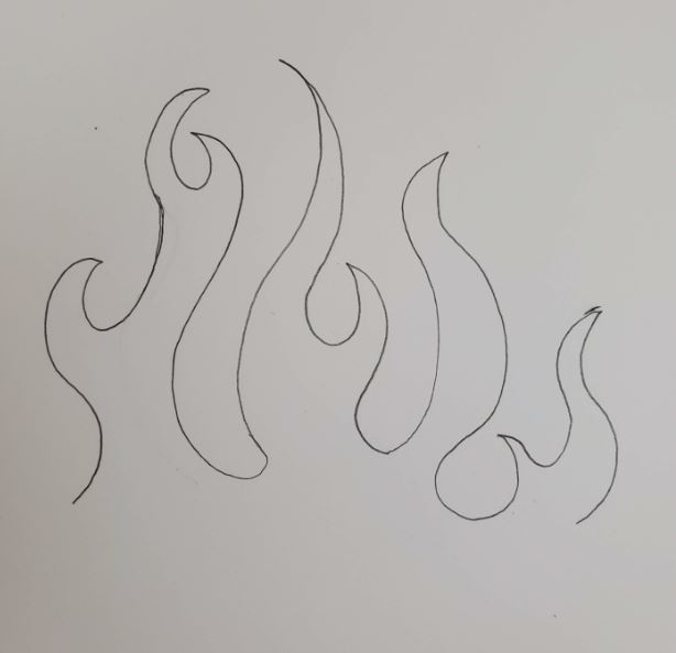 How To Draw Flames 4