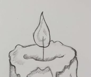 simple flames drawing