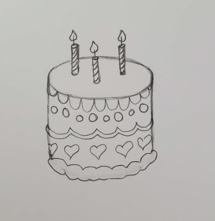 20 Easy Birthday Cake Drawing Ideas - How to Draw-saigonsouth.com.vn