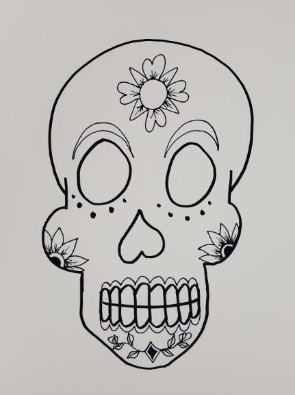 Sugar Skulls Art Lesson Art By Ro