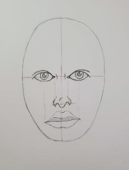 face sketch drawing