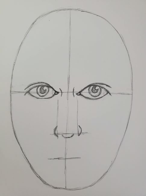 how to draw a face step by step easy