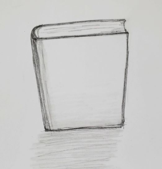 simple book sketch