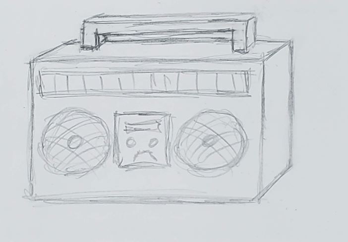 How To Draw A Boombox