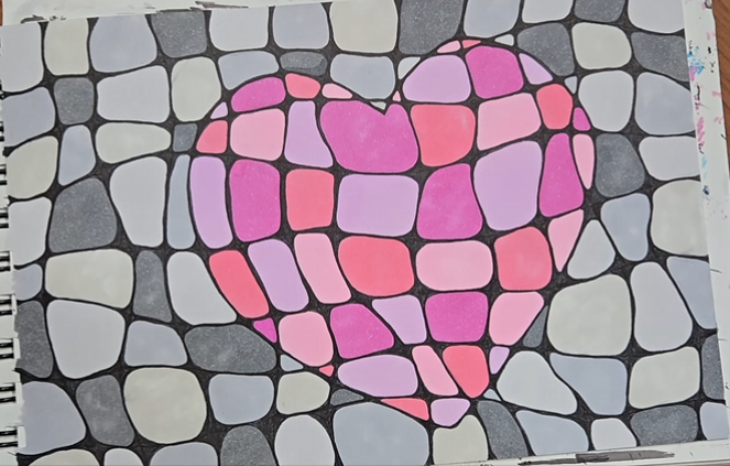Abstract-Heart-Drawing-Color