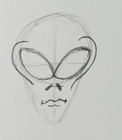 How to Draw an Alien (Easy Step by Step Tutorial) - Art by Ro